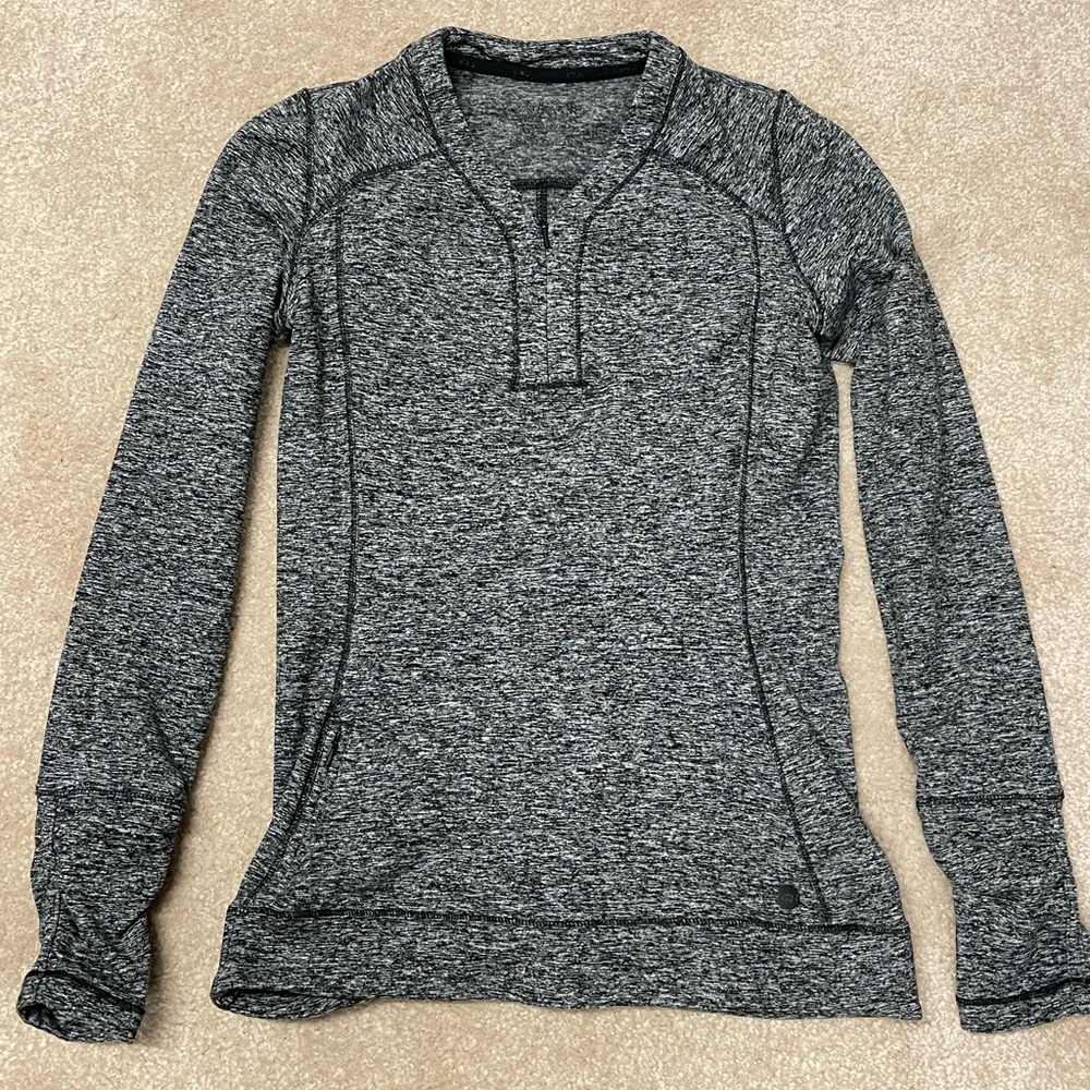 Outdoor Research Melody running, yoga 1/4 zip top, small (xs fit), black